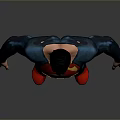 Superman Character In Blue Suit With Red Boots Yellow Belt And S Symbol