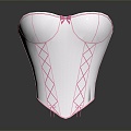 Underwear Bra Full Cup Bra Strapless Bra Silk Cotton Padded Bra Traceless Bra 3d model