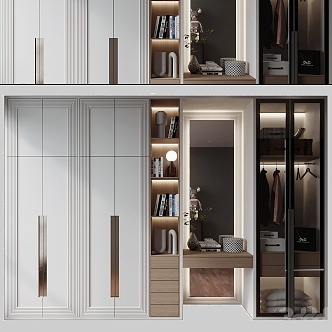 Modern wardrobe 3d model