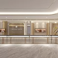 Luxury Jewelry Store Interior Design With Glass Display Counters And Elegant Lighting