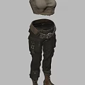 Modern Cargo Pants Outfit With Tank Top Belt And Leather Boots