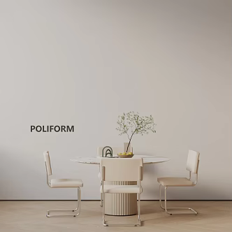 Modern table combination 3d model
