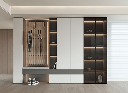 Modern shoe cabinet 3d model