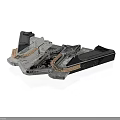 Spacecraft Component Model With Metallic Structure And Technical Design Elements