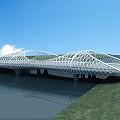 Bridge Bridge Bridge Overpass Bridge Suspension Bridge Cable-stayed Bridge Landscape Bridge 3d model