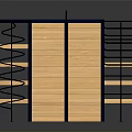 Blue Frame Playground Equipment With Wooden Climbing Panels And Spiral Ladder