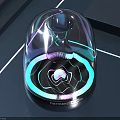 Harman Kardon Speaker With Transparent Dome Vibrant Colorful LED Lights And Modern Design