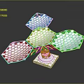 Precision Optical Scientific Instrument With Hexagonal Reflective Mirrors And Metal Support Frame