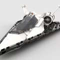 LEGO toy blocks space fighter spaceship 3d model
