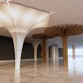 Cylindrical special-shaped column modeling decorative column 3d model