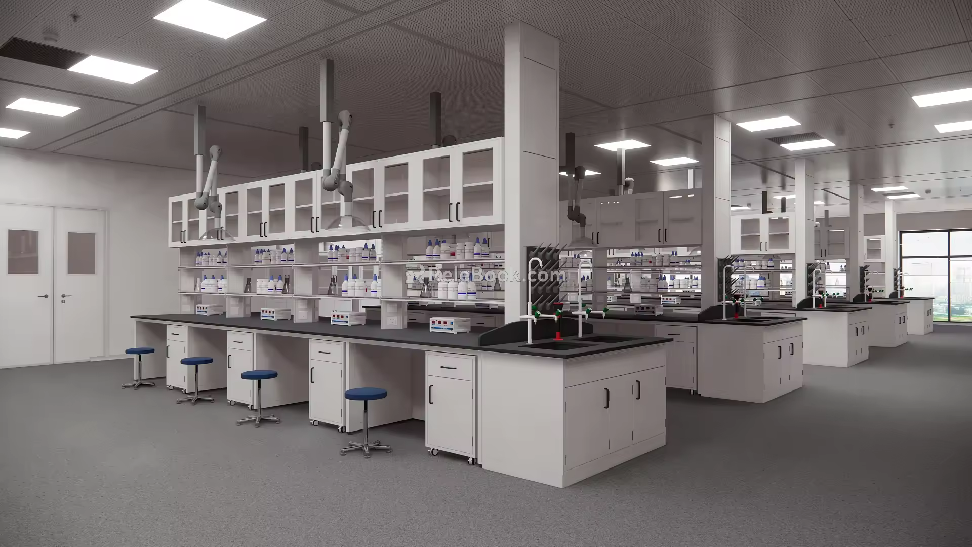 Modern laboratory space 3d model