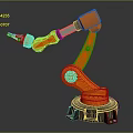 Modern Robot Arm Robot Arm Mechanical Arm Robot Arm Robot Head 3d model