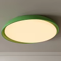 Modern Green Round Flush Mount Ceiling Light Providing Bright Home Illumination 3d model