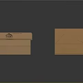 Paper Box Paper Box Folding Paper Box Small Box Container Realistic 3d model