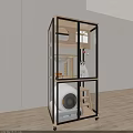 Multi Tier Cat Shelving Unit With Wooden Shelves Cat Bed Scratching Post And White Cat