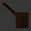 Detailed 3D Brown Weapon Model Featuring Staircase Structure And Texture