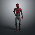 Spider Man 3D Model With Detailed Red And Blue Costume Design And Masked Head