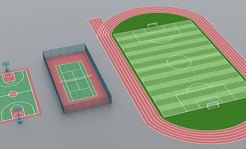 modern football stadium 3d model