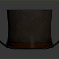Stylish Brown Top Hat Featuring Diamond Pattern And Orange Band For Daily Use