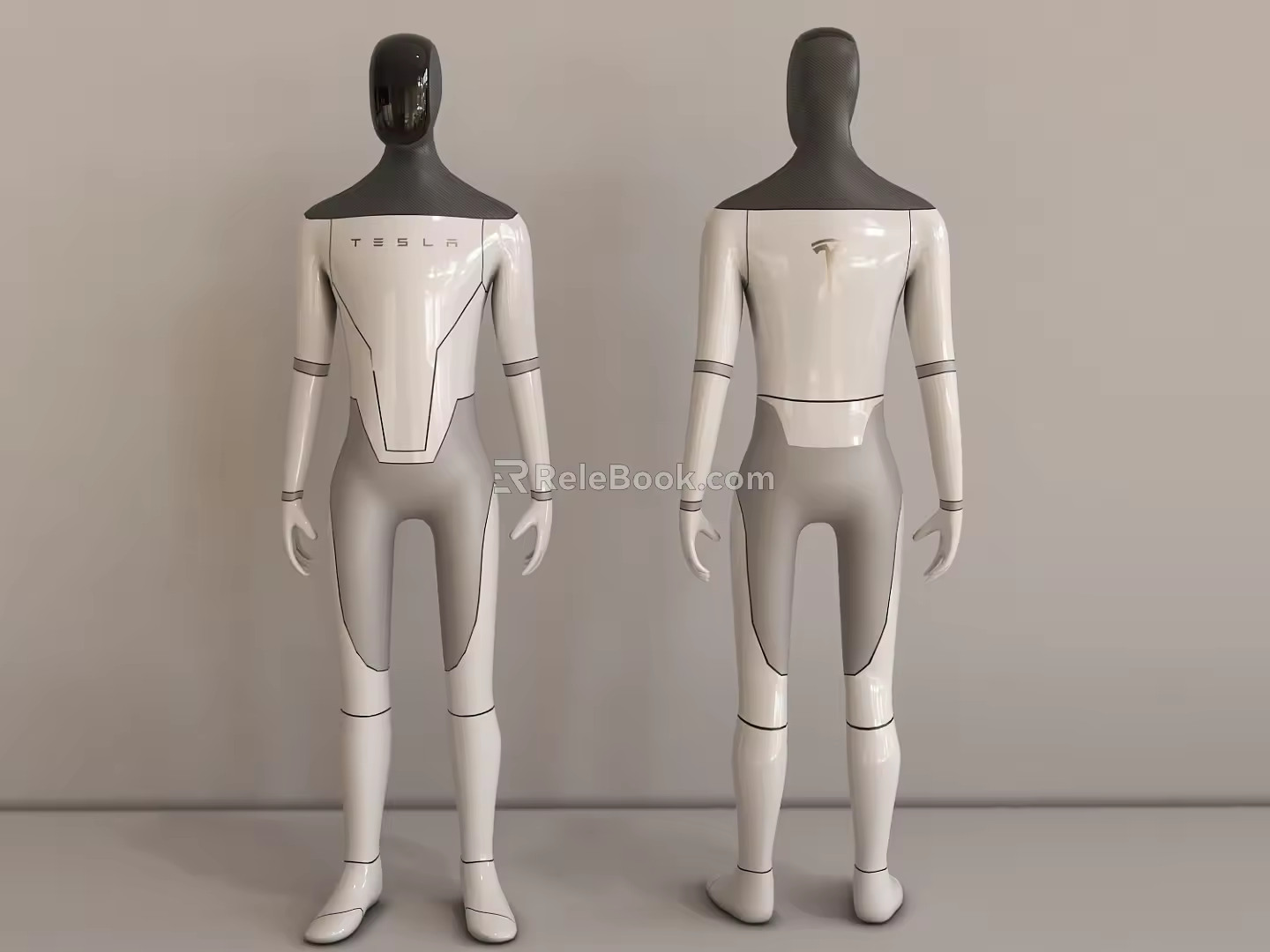 Tesla humanoid robot 3d model