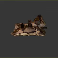 Natural Landscape Featuring Irregular Rock Formation With Reddish Brown Tones And Hollow Spaces