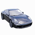 Black Two Door Sports Car With Sleek Exterior And Alloy Wheels