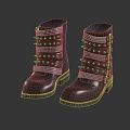 Modern Boots Medium Boots 3d model