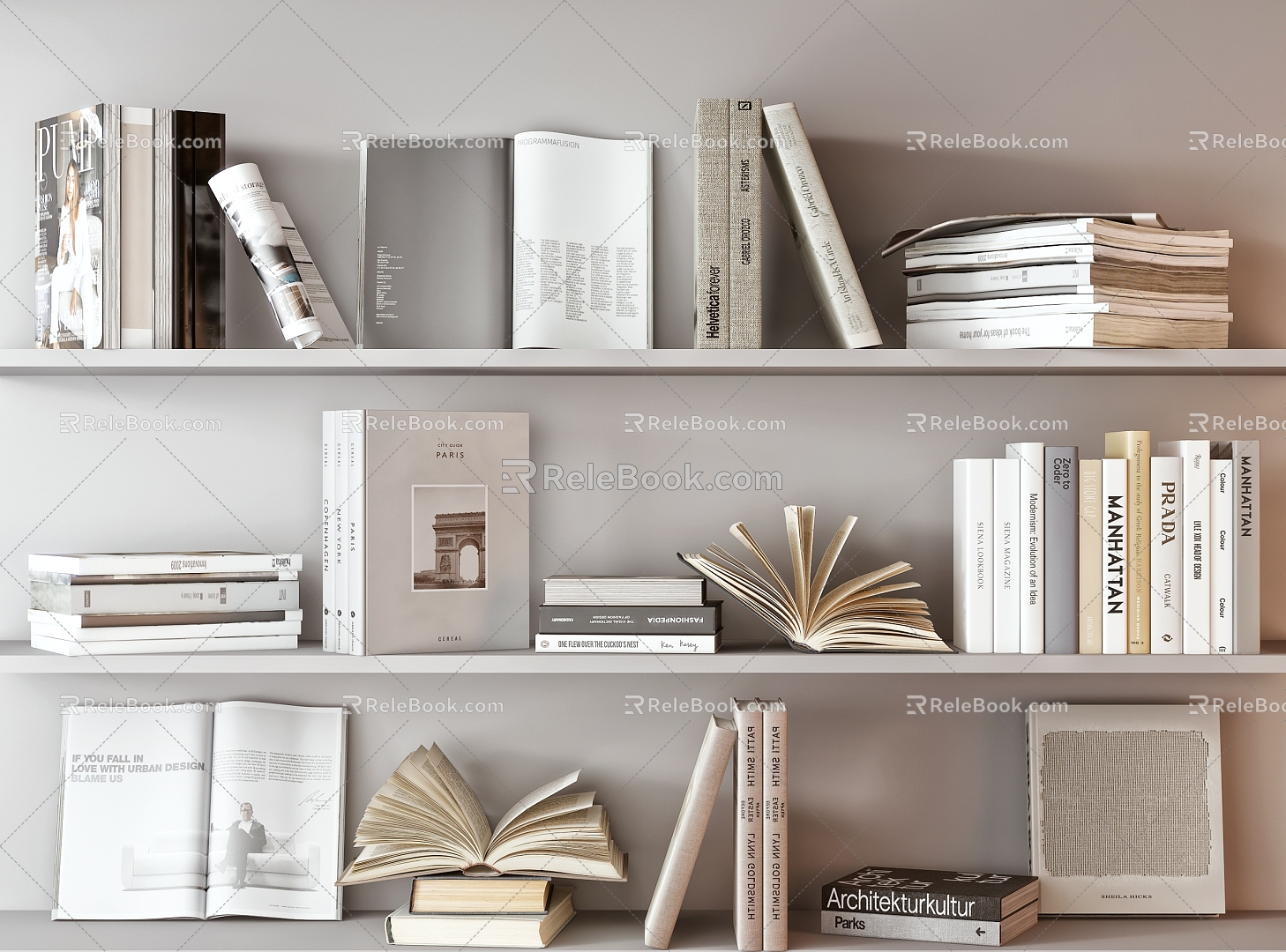 Modern Book Book Ornaments 3d model