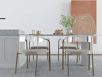 Nakajima Cabinet Dining Seat 3d model