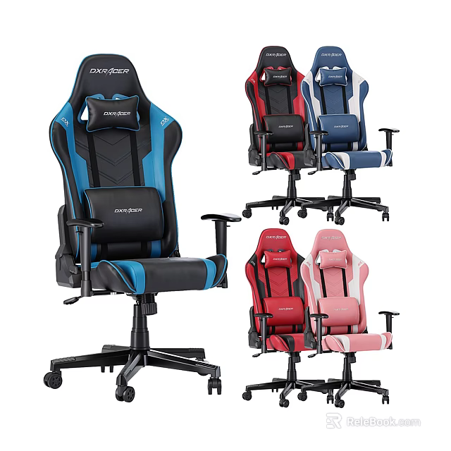 Modern Ergonomic Office Chair With Multiple Color Options And Comfortable Design 3d model 