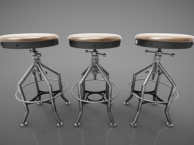 Industrial LOFT Bar Stool Bar Chair model