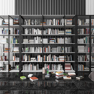 Modern Bookshelf Bookcase 3d model