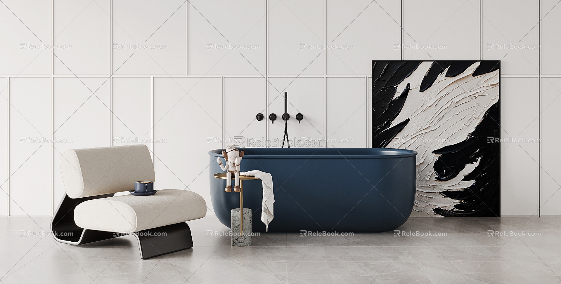 Modern Bathtub 3d model