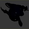 Catwoman Character In Black Bodysuit With Cat Ear Mask And Tail