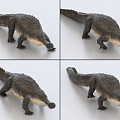 Crocodile with binding and crawling animation emperor crocodile 3d model