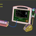 Advanced Healthcare Monitoring System With Digital Data Display Screen Handheld Unit And Connecting Cable