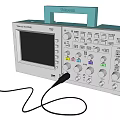 Modern Tektronix Oscilloscope 3d model