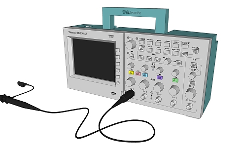 Modern Tektronix Oscilloscope 3d model