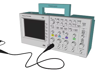 Modern Tektronix Oscilloscope 3d model