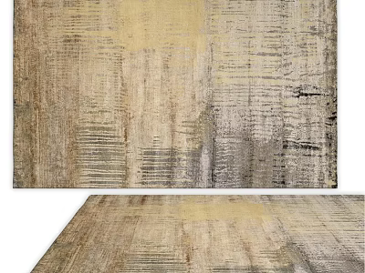 Square Carpet With Neutral Tones Abstract Textured Design Modern Minimalist Living Room Home Decor 3d model