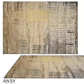 Square Carpet With Neutral Tones Abstract Textured Design Modern Minimalist Living Room Home Decor