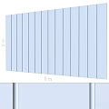 Modern Interior Wall Design With Dark Wood Panels Vertical Lighting Strips And Dimensions 3m 6m