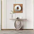 Modern End View Desk Entrance Desk End View Desk 3d model