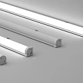 White LED Linear Chandeliers Long Strip Design Modern Indoor Lighting Fixtures for Home and Office