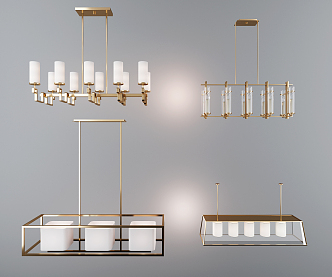 New Chinese Chandelier 3d model