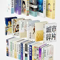 Various Books and Magazines with Colorful Covers Different Design Styles and Literary Themes Stacked