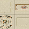 Ornamental Floor Tile Designs With Various Patterns 3d model