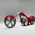 Future Minimalist Concept Motorcycle 3d model