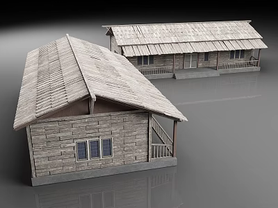 Wooden House Old House Old House Folk House Wooden House Folk House 3d model