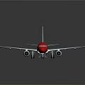 Virgin Orbit Airplane Model With Red Body And White Wings Tail Displayed On Dark Surface